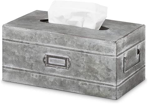 galvanized metal tissue box cover|tissue box cover rectangular.